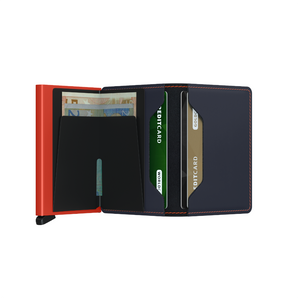 Secrid Matte Night Blue & Orange Slimwallet SM-NIGHT BLUE & ORANGE