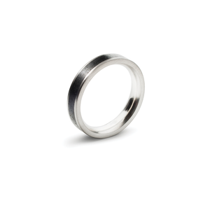 Konzuk Medium Concrete Ring Black KMr158blk