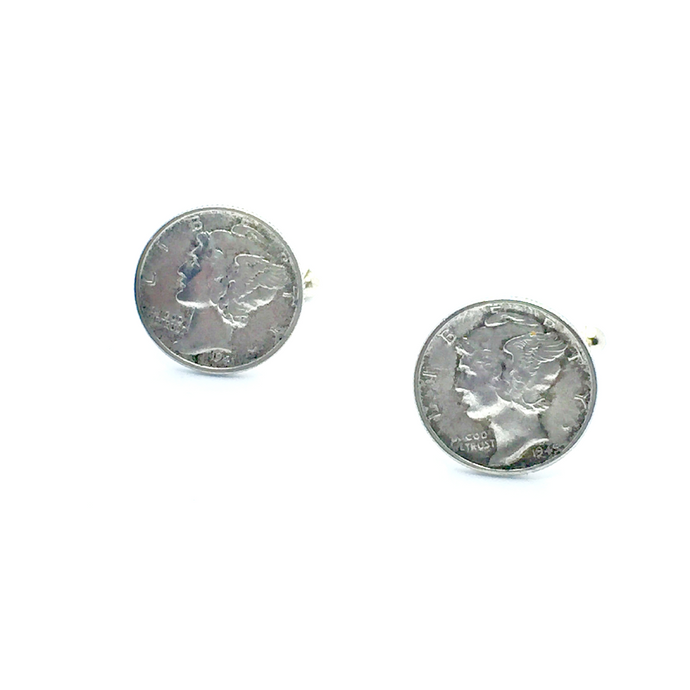 Cuff Stuff Mercury Dime Cufflinks CU0MD1