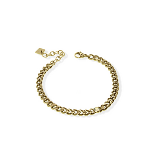 jj+rr Milan Crystal Bracelet Gold 2B1G