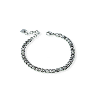 jj+rr Milan Crystal Bracelet Silver 2B1S