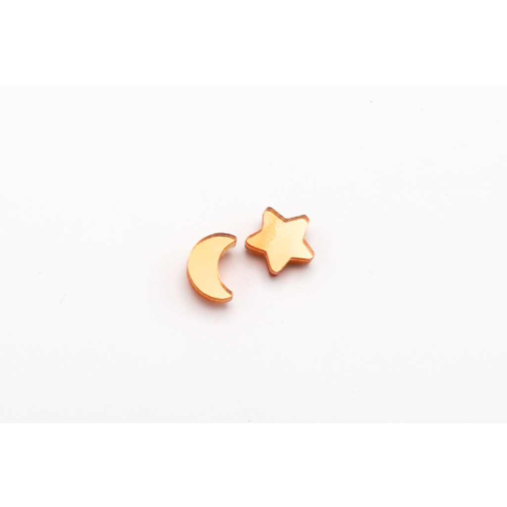 dconstruct Moon and Star Studs Copper RFC-CHM-ES-MOONSTAR