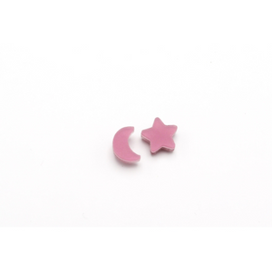 dconstruct Moon and Star Studs Lilac LIL-CHM-ES-MOONSTAR