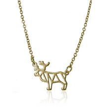 jj+rr Moose Origami Necklace Gold 7N16-G