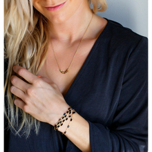jj+rr Multi Faceted Bead Necklace Gold 4N414-G