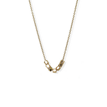 jj+rr Multi Faceted Bead Necklace Gold 4N414-G