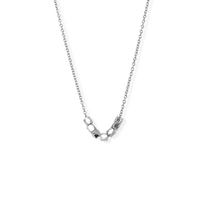 jj+rr Multi Faceted Bead Necklace Gold 4N414-S