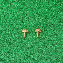 Kris Nations Mushroom Crystal Studs Gold E732-G