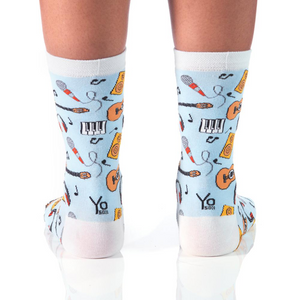 Yo Sox Musician Women's Crew Socks 412457