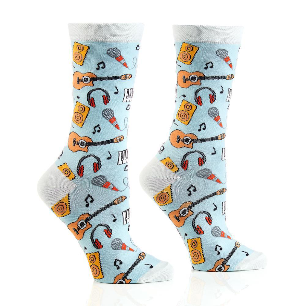 Yo Sox Musician Women's Crew Socks 412457