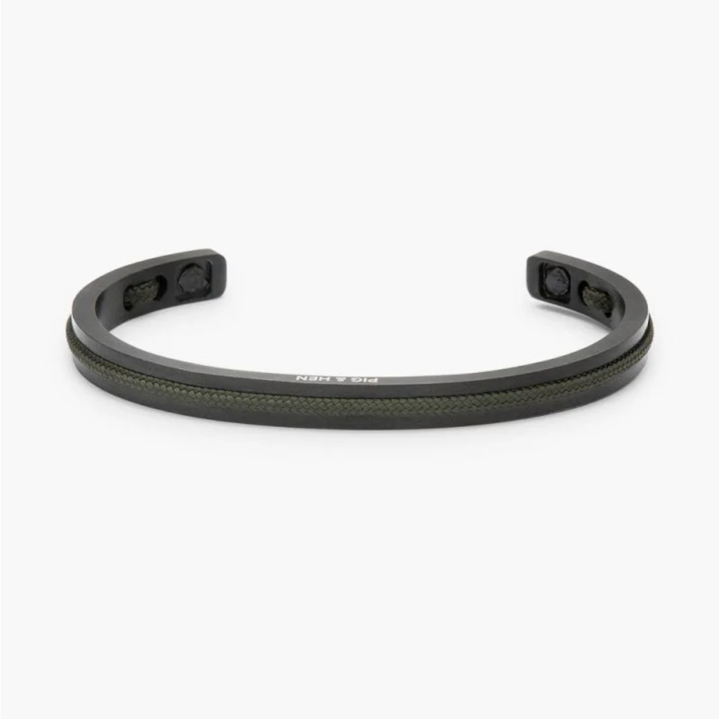 Pig & Hen Navarch Army Black 6mm Cuff N6-NOS-253000