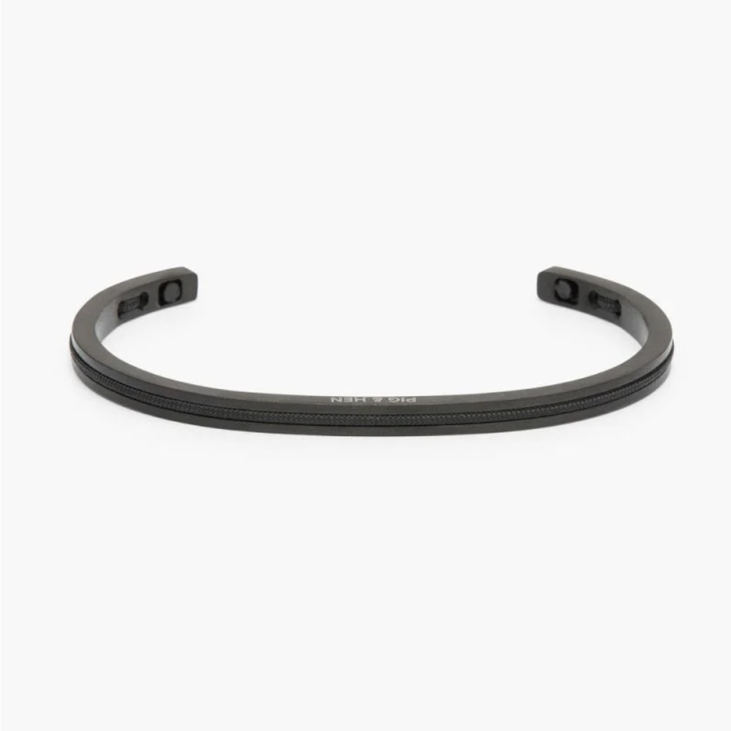 Pig & Hen Navarch Black 4mm Cuff N4-NOS-290000
