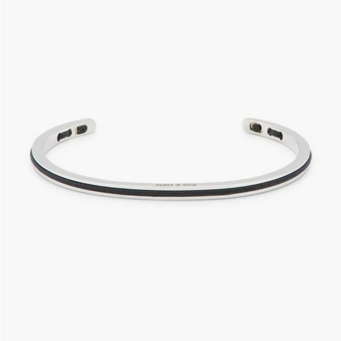 Pig & Hen Navarch Navy Silver 4mm Cuff N4-NOS-163000