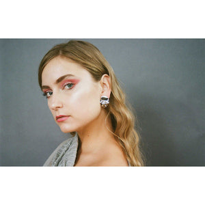 Michelle Ross Odette Silver Earrings CB02
