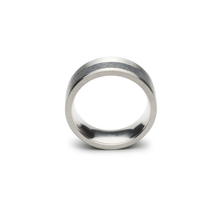 Konzuk Off-Set Concrete 8mm Ring Grey KMr136