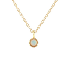 Kris Nations Opal Charm Necklace Gold N778-G-OPAL