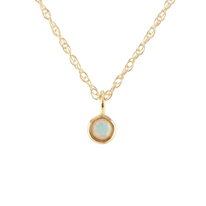 Kris Nations Opal Charm Necklace Gold N778-G-OPAL