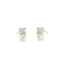 Kris Nations Opal Prong Set Studs Silver E669-S-OPAL
