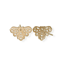 jj+rr Bee Origami Studs Gold 7E4-G