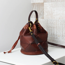 Uppdoo Origami Bucket Bag Chestnut