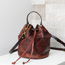 Uppdoo Origami Bucket Bag Chestnut