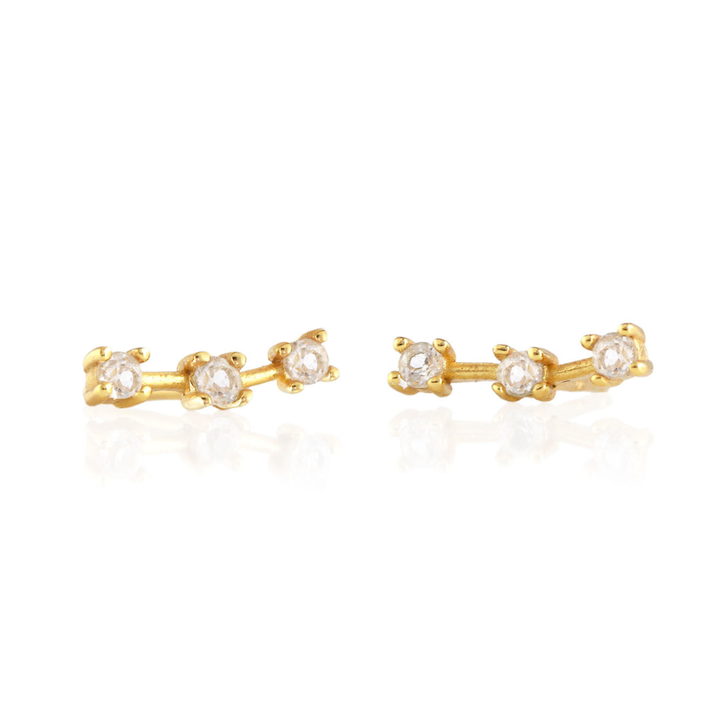 Kris Nations Orion's Belt Studs Gold E735-G