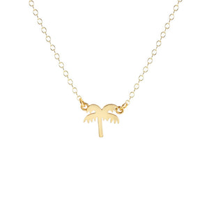 Kris Nations Palm Tree Necklace Gold N-EMJ-PALM-G