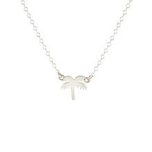 Kris Nations Palm Tree Necklace Silver N-EMJ-PALM-S