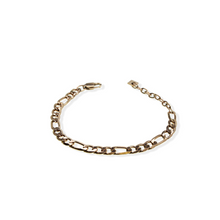 jj+rr Parker Figaro Bracelet Rose Gold 3B9RG