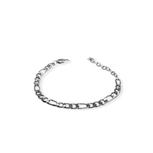 jj+rr Parker Figaro Bracelet Silver 3B9S