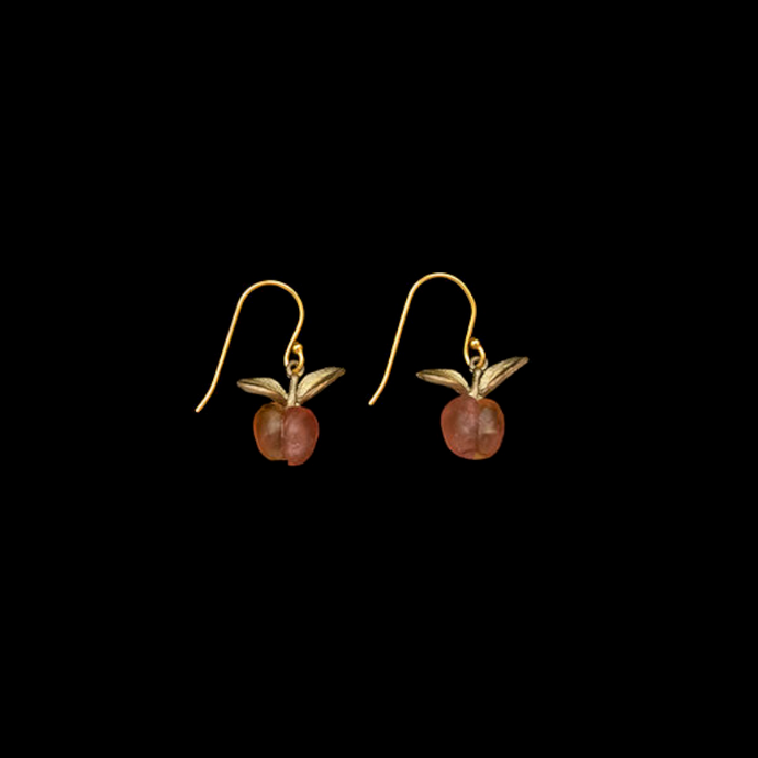 Silver Seasons Peach Tree Dainty Earrings 3712BZ