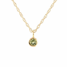 Kris Nations Peridot Charm Necklace Gold N778-G-PER
