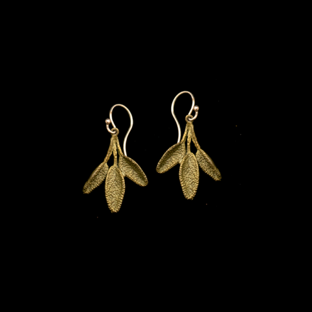 Silver Seasons Petite Herb Sage Earrings 3083BZ