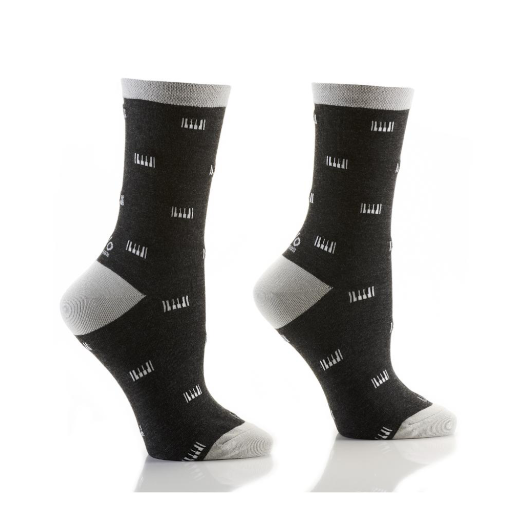 Yo Sox Piano Keys Women's Crew Socks 412797