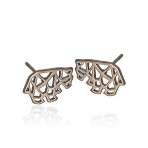 jj+rr Polar Bear Origami Studs Rose Gold 7E13-RG