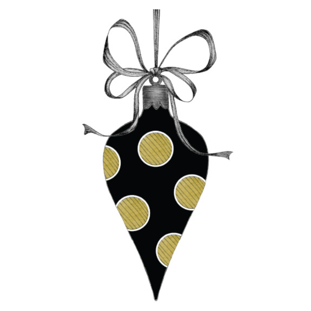 s.e. hagarman Polka Dot Ornament Gift Enclosure GGE-119