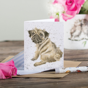 Wrendale Pug Love Card GE009