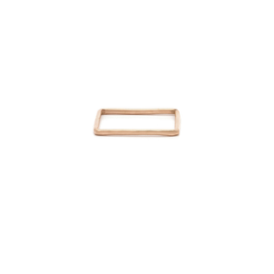Laughing Sparrow Rose Gold Square Stacking Ring 241-03