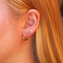 Kris Nations Rainbow Arc Crystal Studs Gold E763-G