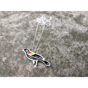 Slashpile Red-Winged Blackbird Necklace