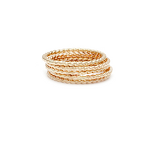 Laughing Sparrow Rope Simple Stacker Ring Gold-filled 204-02