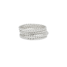 Laughing Sparrow Rope Simple Stacker Ring Sterling Silver 203-02