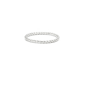 Laughing Sparrow Rope Simple Stacker Ring Sterling Silver 203-02