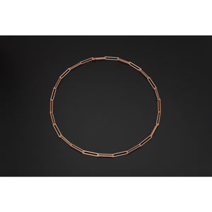 Deco Echo Rose Gold Rectangle Necklace 561468