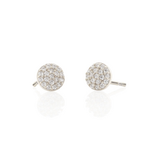 Kris Nations Round Crystal Studs Silver E564-S