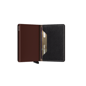 Secrid Saffiano Brown Slimwallet SSA-BROWN