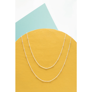 Laughing Sparrow Satellite Layering Chains Silver 331-02