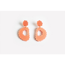dconstruct Scallop Drop Earrings Peach PEA-ESCD