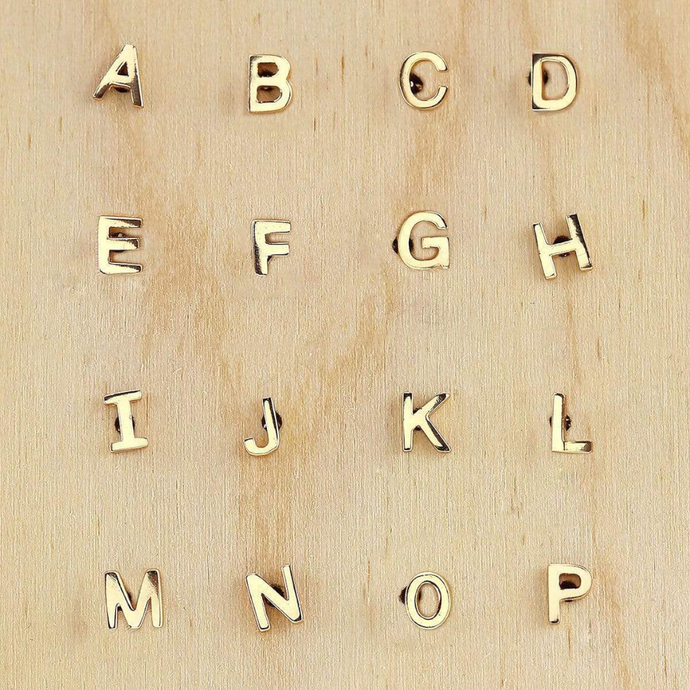 Kris Nations Single Letter Stud I-E-LETTER