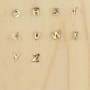 Kris Nations Single Letter Stud I-E-LETTER